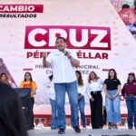 “A Juárez se le respeta cabrones”: arenga Cruz Pérez Cuéllar ante más de 15 mil personas
