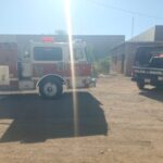 Incendio consume vivienda en obra negra en la Ex Agrícola San Antonio