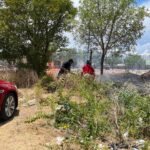 Incendio cercano al CBTIs117 deja tres vehículos con daños materiales