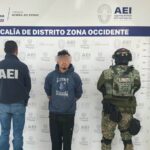 Detienen AEI y Sedena a sujeto con droga en el Barrio Santa María