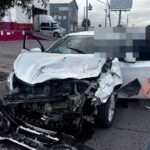 Choque múltiple sobre la carretera 5 deja un conductor lesionado